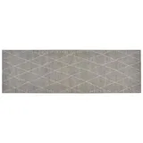 vidaXL Küchenteppich Waschbar Raute 60x180 cm Samt