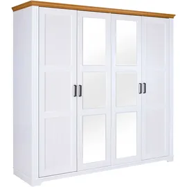 Interlink Inter Link Kleiderschrank Maluno 216 x 208 cm Holz Weiß