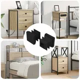 vidaXL Endkappen 2 Pcs Schwarz