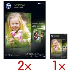 HP 2 Pack Fotopapier »HP everyday photo paper« inkl. 1 Pack Fotopapier »HP everyday