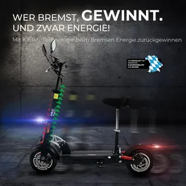 eFlux Lite Six Pro 1000 Watt 40 km/h Schwarz