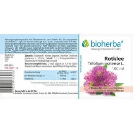 Bioherba Rotklee Trifolium pratense L. Tropfen Tinktur 50 ml