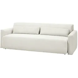 KAWOLA Sofa NEO Schlafsofa Bettsofa Cord weiß