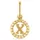 FAVS Buchstaben-Anhänger Gelbgold 88573692