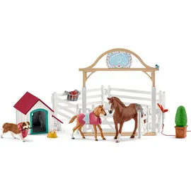 Schleich Horse Club Hannahs Gastpferde mit Hündin Ruby,