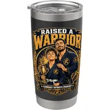 Combat Sports Parent hat einen Krieger-Martial-Arts-Vater großgezogen Doppelwandiger Edelstahl-Thermobecher
