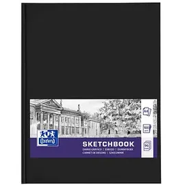 Oxford Sketchbook A5 quer, 100 g/m2, weiß, Spiralbindung Hardcover, 50 Blatt