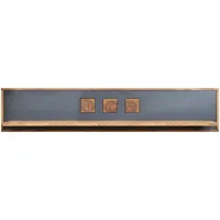 Massivmoebel24 Wandregal 108 x 22 x 30 cm Braun