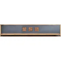 Massivmoebel24 Wandregal 108 x 22 x 30 cm Braun