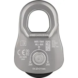 Petzl Seilrolle Oscillante Grau