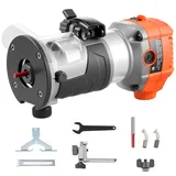 Mophorn Elektrische Oberfräse, 710 W, Einstellbare Drehzahl, Kantenfräse Mit Fester Basis & Staubabsaugung, Parallelanschlag, Fräsgerät Für Holzarbeiten, Trimmen Und Heimwerkerprojekte, Kabelgebunden