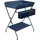 vidaXL Wickeltisch Marineblau Eisen