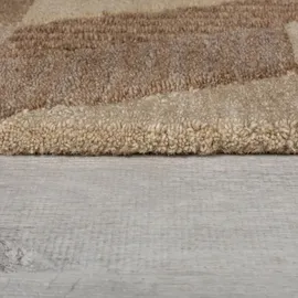 KADIMA DESIGN Wollteppich 120 x 170 cm Braun