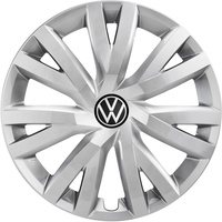Volkswagen 5H0071456UWP Radkappen (4 Stück) Radzierblenden 16 Zoll Stahlfelgen Radblenden, brillantsilber