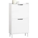 SoBuy Schuhkipper 50 x 91 x 19 cm offen / weiß