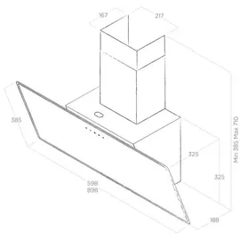 Elica Shire Kopffreihaube 60cm weiß