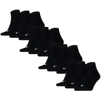 Puma Quarter Plain 12er Pack Schwarz 35-38