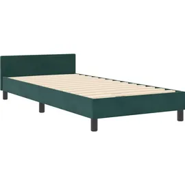 vidaXL Boxspringbett 100 x 200 cm Dunkelgrün