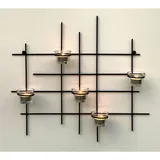 DanDiBo Ambiente Teelichthalter 5XXL Metall Schwarz