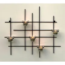 DanDiBo Ambiente Teelichthalter 5XXL Metall Schwarz