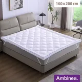 AMBINESS Matratzen Topper Jacquard | 7 Größen | 80x200cm - 180x200cm | 7cm Dicker Matratzentopper | Beste Luftzirkulation temperaturregulierend M...