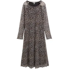 Tom Tailor Midikleid Braun Leo Print 42
