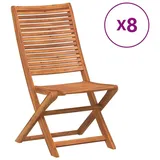 vidaXL Gartenstühle 8 Stk. Klappbar 51x66x95 cm Massivholz Akazie