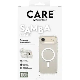 Panzer Glass iPhone Air Fashionable Case Samba transparent mit Weiß