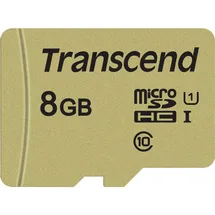Transcend microSDHC 8GB Class 10 500S UHS-I + SD-Adapter