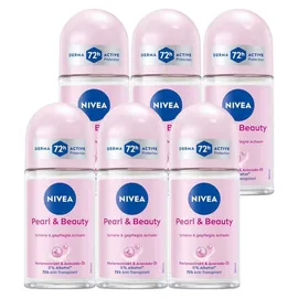 BEIERSDORF Pearl Beauty RollOn 72h AntiTranspirantschutz 6 x 50 ml