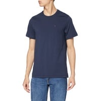 Tommy Jeans T-Shirt Kurzarm TJM Original Slim Fit Blau (Black Iris), XL