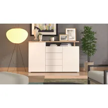 INOSIGN Aterno Kommode 154 x 94 x 40 cm Weiß / Natur