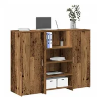 vidaXL Empfangstheke Altholz-Optik 135x50x103,5 cm Holzwerkstoff