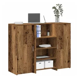 vidaXL Empfangstheke Altholz-Optik 135x50x103,5 cm Holzwerkstoff
