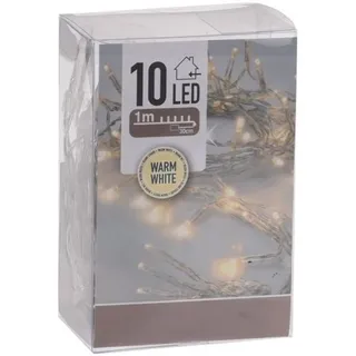 self import agencies LED Lichterkette 10 warmweiße LEDs 0,90 m Transparent