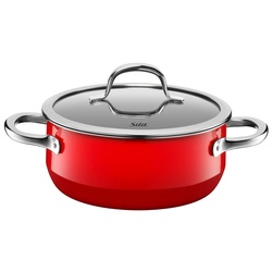Silit Silargan® Passion Bratentopf mit Deckel, 20 cm, Red