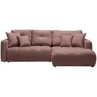 hom'in Hom`in Ecksofa Braun, - 276x172 cm,