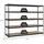 Proregal Schwerlastregal Metall 300x150x60 cm Anthrazit