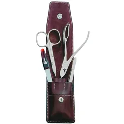 ERBE Maniküre Set Taschen-Etui Serie 'Pocket', braun, 4-tlg. 