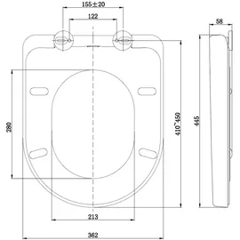 Blumfeldt Senzano Toilettendeckel Absenkautomatik Weiß
