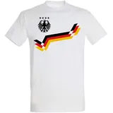 Youth Designz T-Shirt Deutschland Shirt Retro Fußball Trikot WM 2026 mit modischem Frontprint weiß 3XL