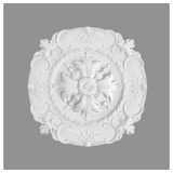 PROVISTON | Stuckrosette Polystyrol Durchmesser 400 mm Weiß | Hochwertig | Stabil | Einfache Montage | Deckenrosette | Wandgestaltung
