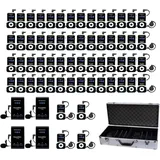 Retekess T130-T131 Kabelloses Tour Guide System, Audioguides, 99 Kanäle, PLL-Technologie, Tour Guide Set mit Headset mit TT006 64 Slot Ladekoffer für Tourismus (4 Sender 60 Empfänger)