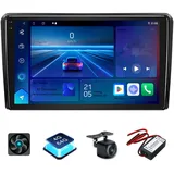 4+64GB Android 13 Autoradio für Audi A3 S3 RS3 2003-2012 mit Wireless Carplay & Android Auto, 9 Zoll Touchscreen GPS Navi Auto Navigation mit Navi und Rückfahrkamera WiFi BT SWC Freisprecheinrichtung