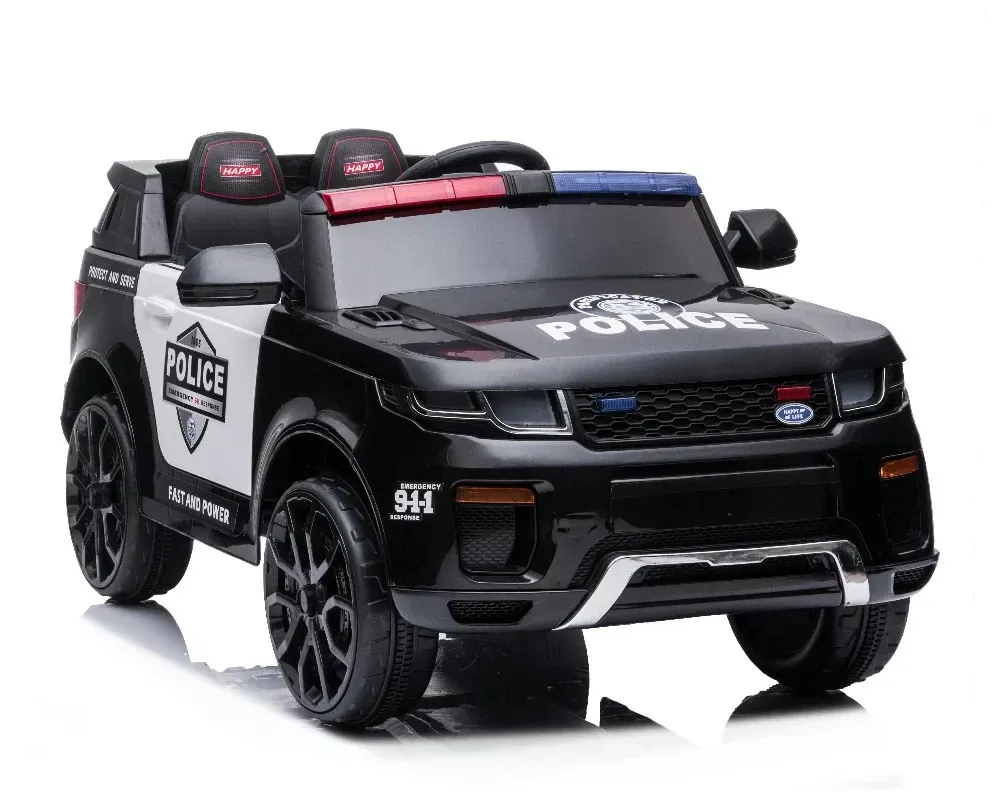 Elektro-Polizeiauto schwarz