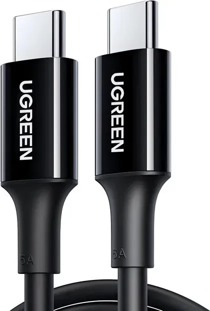 UGREEN US300 USB-C / USB-C Kabel, 480 Mb/s, 5 A, 1 m – schwarz