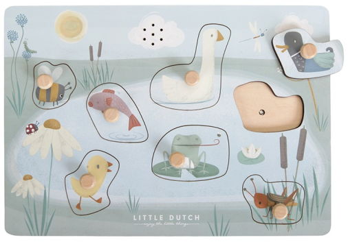 Puzzle mit Sound Little Goose | Little Dutch