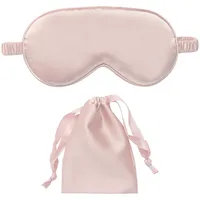 Schlafmaske Frauen Damen, Seide super weiche Augenmaske Augenschirm, Lichtblockierende Schlafmasken für Reisen, Nickerchen, Hause (Rosa)