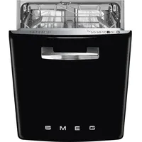 Smeg STFABBL3 Retro-Geschirrspüler (unterbaufähig, 600 mm breit, Schwarz)