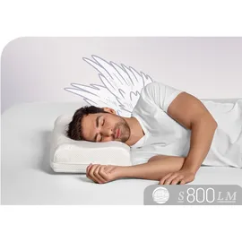 SCHLAFSTIL Nackenstützkissen S800 LM 68 x 33 cm Weiß